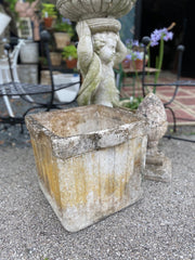 Vintage Mid-Century Cube Planter