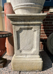 Cast Stone Pedestal Pair