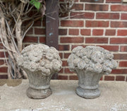 Stone Flower Basket - Pair
