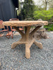 Vintage Stone Faux Bois Table