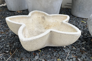 Vintage Cast Stone Star Planter