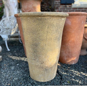 English Tall Terra Cotta Planter - Buff Finish
