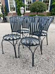 Vintage Spring Seat Chairs - Set of 4