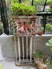 Tall Iron Ornamented Planter - Pair